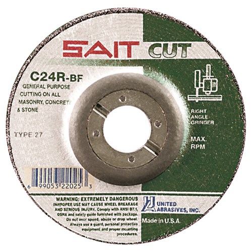 4-1/2X3/32X7/8 C24R T27 MASONRY WHEEL