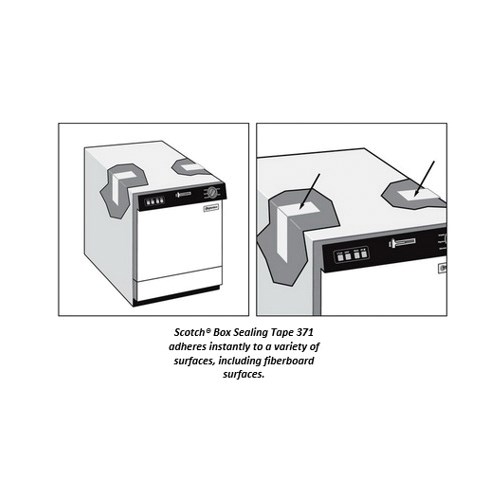 371 48MMX100M BOX SEALING TAPE CLEAR