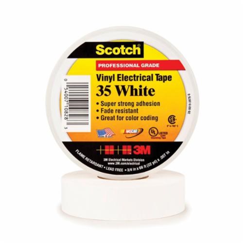 35 3/4X66FT VINYL ELECTRICAL TAPE WHITE