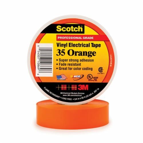 35 3/4X66FT VINYL ELECTRICAL TAPE ORANGE