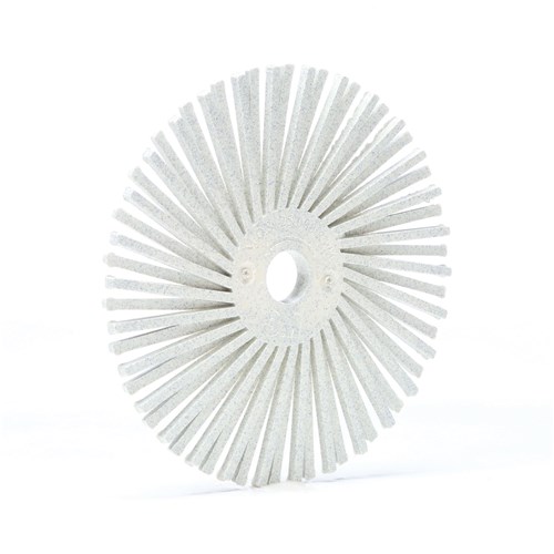 3X3/8 P120 WHITE RADIAL BRISTLE DISC