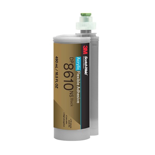 DP8610NS 490ML BLACK ACRYLIC ADHESIVE