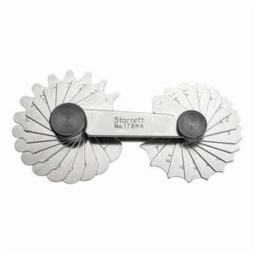 RADIUS GAGE SET- 1-7mm- 34 LEAVES