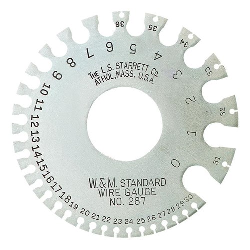 STEEL WIRE GAGE- #0-36