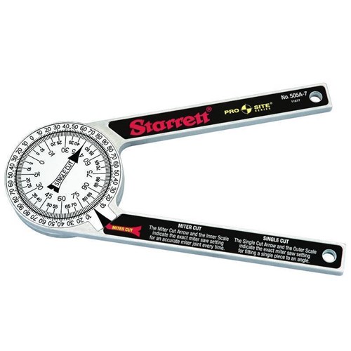 ALUMINUM MITER PROTRACTOR- 7"