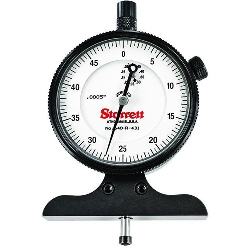 DIAL DEPTH GAGE 0-1/2 RANGE .0005" GRAD