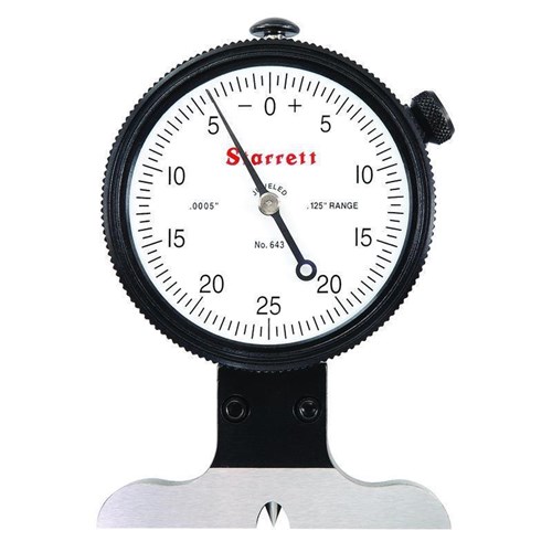 DIAL DEPTH GAGE- .125 RANGE- .0005" GRAD