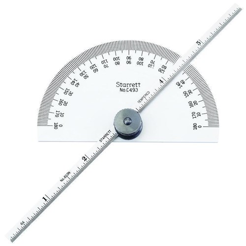 PROTRACTOR & DEPTH GAGE 6"