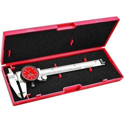 DIAL CALIPER W/PLASTIC CASE (RED)