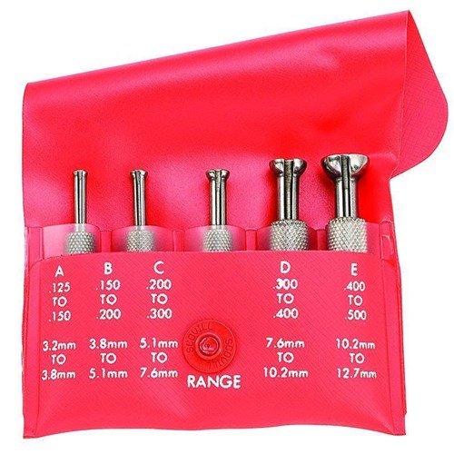 SMALL HOLE GAGE- SET OF 5- 830A-B-C-D-E