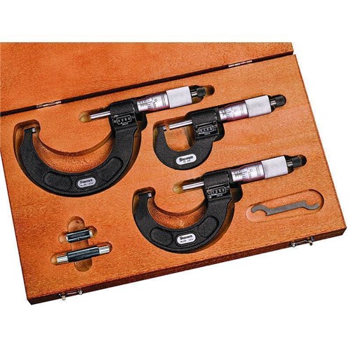 DIGITAL MICROMETER SET- 0-3" .0001" GRAD