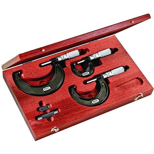 OUTSIDE MICROMETER SET 0-3" .0001" GRAD