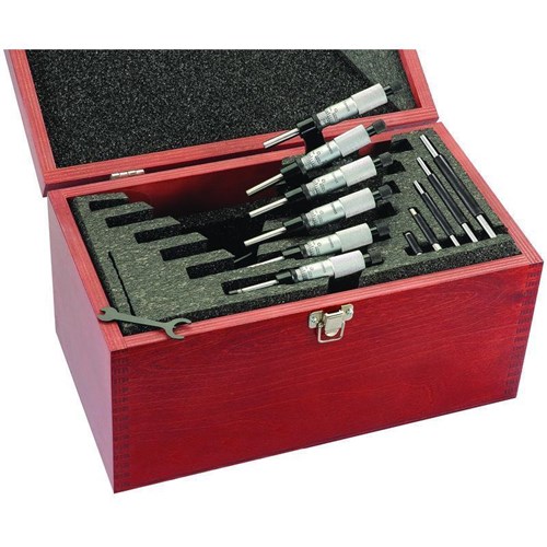 OUTSIDE MICROMETER SET 0-6" .0001" GRAD