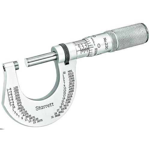 MICROMETER- OUTSIDE 0-1" W/ STANDARD LOC