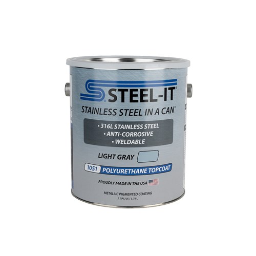 1GAL STEEL-IT POLY TOPCOAT(LIGHT GRAY)