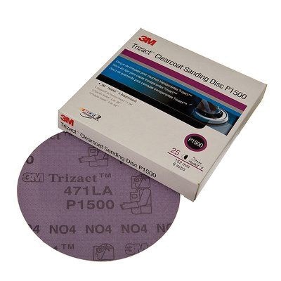 6" P1500 471LA HOOKIT TRIZACT DISC 25/CT