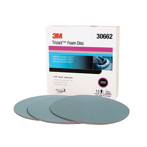 6" P5000 TRIZACT HOOKIT FOAM DISC 30662