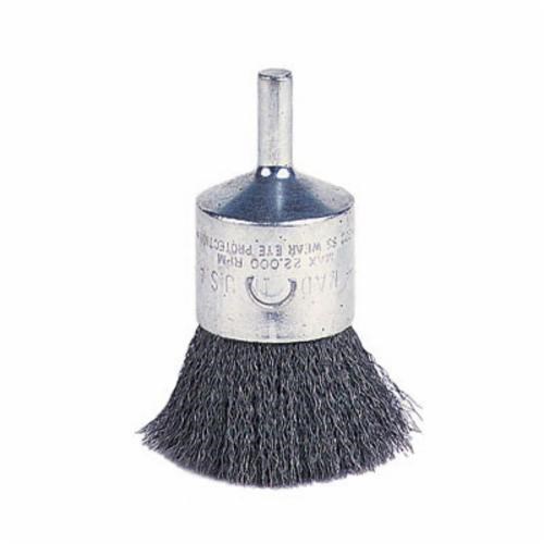 1" .006 SS SOLID CRIMP END BRUSH 1/4SHK