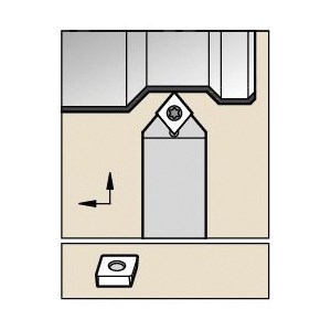 TOOLHOLDER MINTR STR LEFT 32MM NO SQ STL