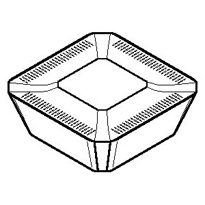 INSERT MILLING SEKR 1203 CARBIDE THR SQ