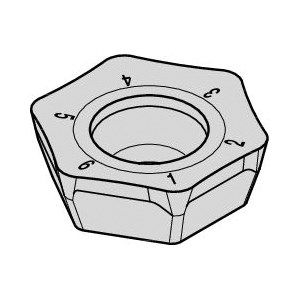 INSERT MILLING HPGT 225 CARBIDE TN6520 R