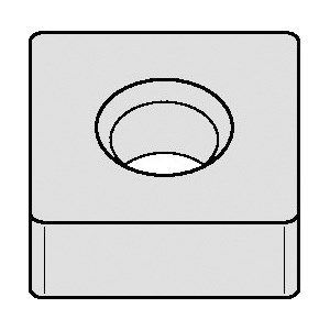 INSERT TURN SNMA 25072 SQ NEUT CARBIDE