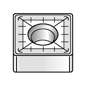 INSERT TURN SNMM 856 SQ NEG NEUT CARBIDE
