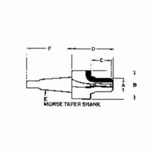 CUTTER CTR PORT 3/4-16 1/2 #8 1.198IN