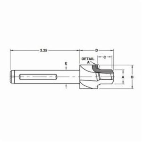 CUTTER CTR PORT M14X1.5 25MM 0.45"