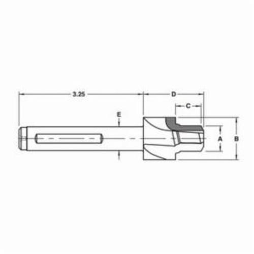 CUTTER CTR PORT M33X2 43MM 1.17IN 1.01"