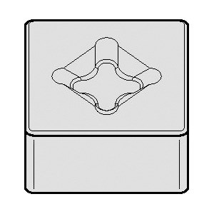 INSERT TURN SNMX 454 SQ NEG NEUT CW5025