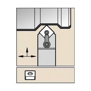 TOOLHOLDER MSDN SN..322 NEUT SQ 45DEG