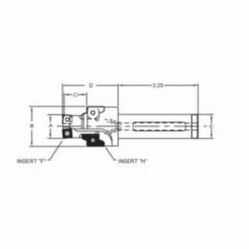 CUTTER CTR PORT INDEXABLE 0.53" 3/4-16