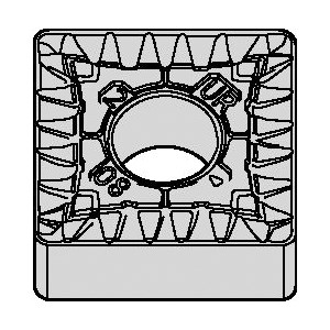 INSERT TURN SNMG 432 SQ NEG NEUT CARBIDE