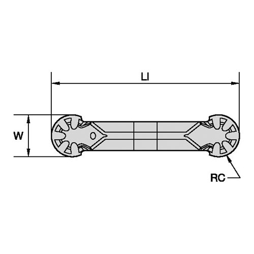 INSERT CTR AND PLUNGE WMT NEUT 1/4 PC