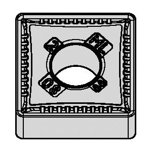INSERT TURN SNMG 433 SQ NEG NEUT CARBIDE