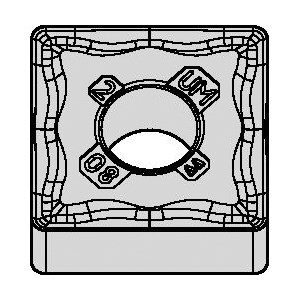 INSERT TURN SNMG 432 SQ NEG NEUT CARBIDE