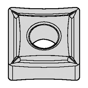 INSERT TURN SNMP 432 SQ NEG NEUT CARBIDE