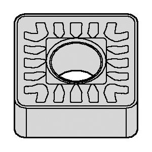 INSERT TURN SNMM 856 SQ NEG NEUT CARBIDE