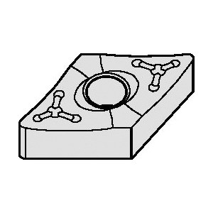 INSERT TURN DNMM 443 DMD/RHOMB NEUT STL