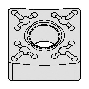 INSERT TURN SNMM 432 SQ NEG NEUT STL