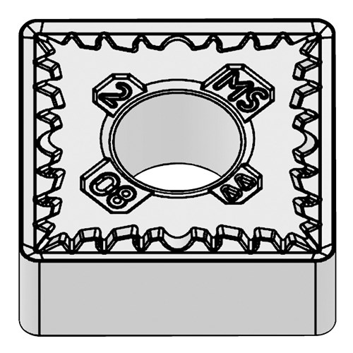 INSERT TURN SNMG 433 SQ NEG NEUT CARBIDE