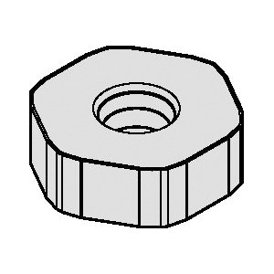 INSERT MILLING HNEC 535 CERAMIC-SI HEX