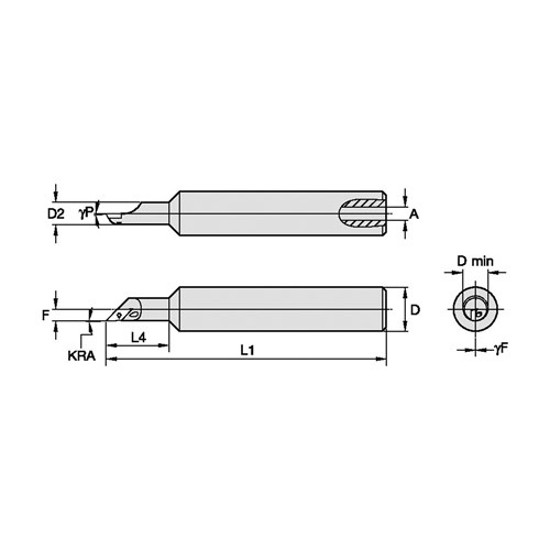 BORING BAR INDEXABLE OFS 0.339IN R 4"