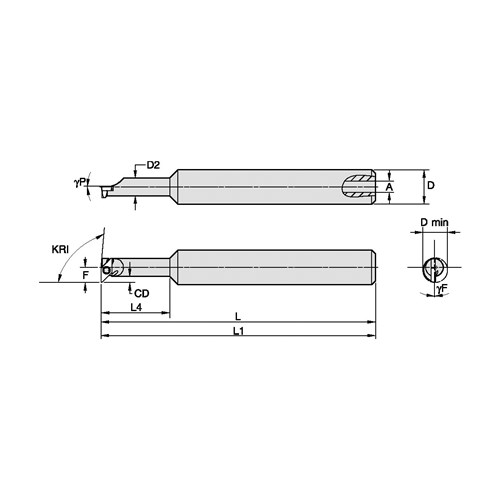 BORING BAR INDEXABLE OFS 10.16MM LEFT