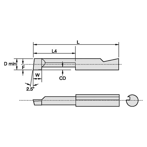 INSERT BORING BAR 0.175" 1/2 1.15"