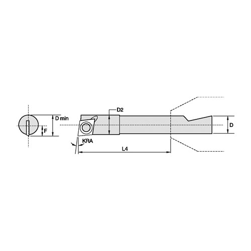 BORING BAR INDEXABLE 0.18IN R 1.55" YES