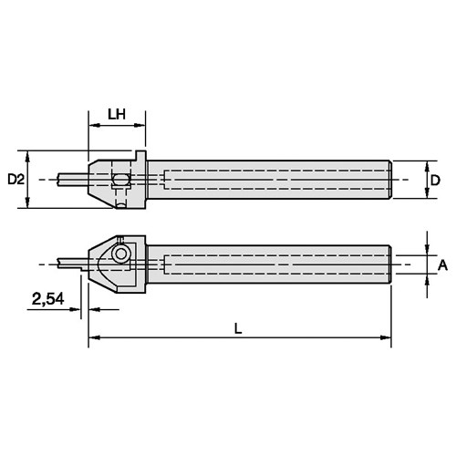 TOOLHOLDER HOLE SM NEUT 4" ATBI7504 WG