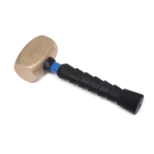 2.5LB BRASS HAMMER W/FIBERGLASS HANDLE