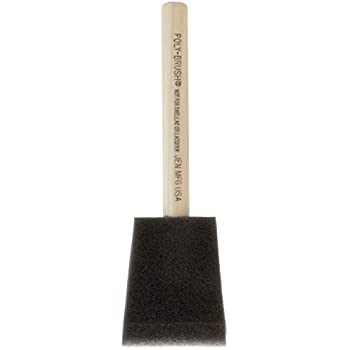 2" FOAM BRUSH W/WOOD HANDLE